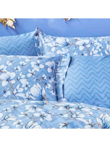 BELLA MAISON Satin-Bettwäsche-Set "Valerie" in Blau