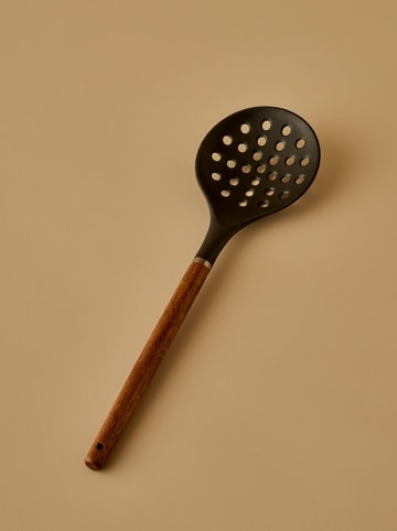 BELLA MAISON Łyżka cedzakowa w kolorze brązowo-czarnym - dł. 32,5 cm