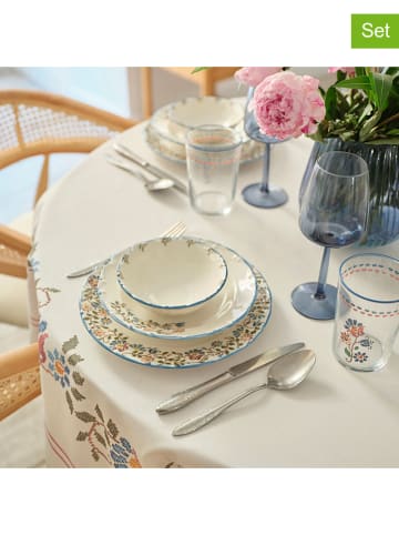 BELLA MAISON 24-częściowy zestaw talerzy "Vintage" ze wzorem
