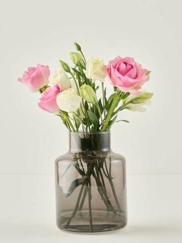 BELLA MAISON Vase "Lore" in Grau - (H)20 x  Ø 14 cm