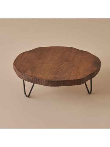 BELLA MAISON Taartplateau bruin - (H)6,3 x Ø 24,5 cm