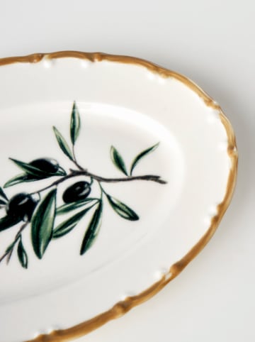 BELLA MAISON 26-delig tafelservies crème/groen