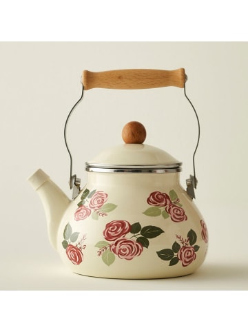 BELLA MAISON Wasserkocher "Rose" in Creme/ Altrosa