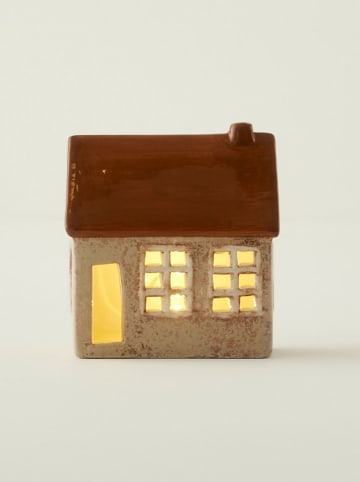 BELLA MAISON Dekoracja LED w kolorze beżowo-brązowym - 11 x 12 x 6 cm