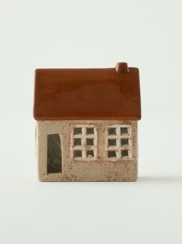 BELLA MAISON Dekoobjekt mit LED-Beleuchtung in Beige/ Braun- (B)11 x (H)12 x (T)6 cm