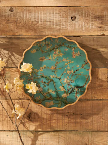 BELLA MAISON Taca dekoracyjna "Van Gogh" w kolorze turkusowo-białym