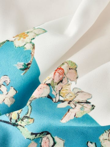 BELLA MAISON Tafellaken "Van Gogh" wit/turquoise - (L)250 x (B)150 cm
