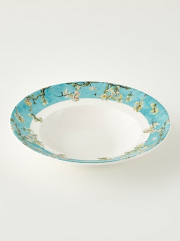 BELLA MAISON Pastaschüssel "Van Gogh" in Weiß/ Türkis - Ø 27 cm