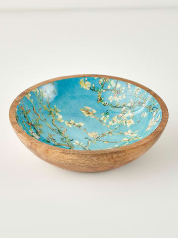 BELLA MAISON Miska "Van Gogh" w kolorze jasnobrązowo-turkusowym do serwowania - Ø 30 cm