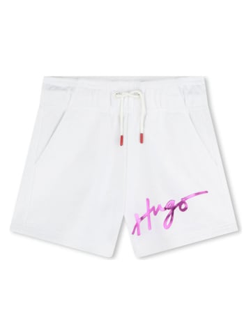 HUGO Sweatshorts in Weiß