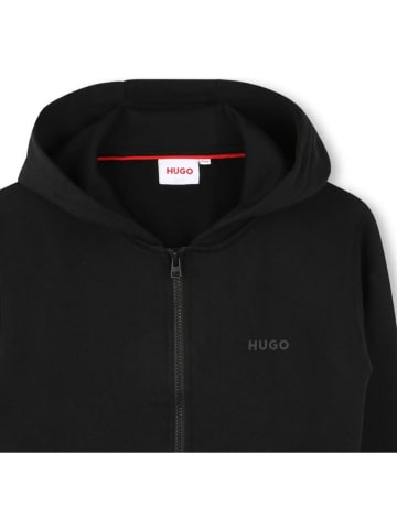 HUGO Sweatjacke in Schwarz