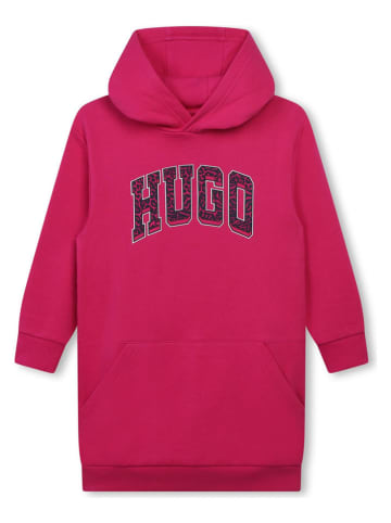 HUGO Hoodiejurk roze