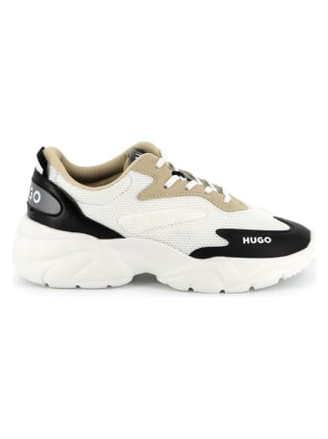 HUGO Sneakers in Weiß/ Beige