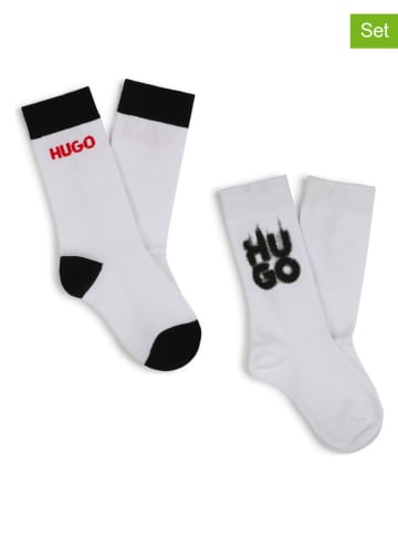 HUGO 2-delige set: sokken wit