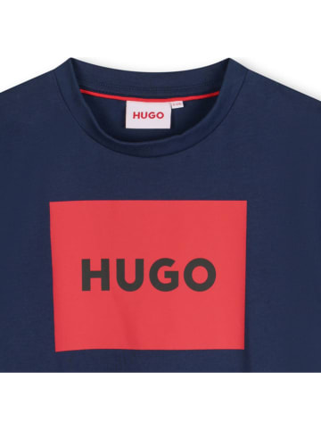 HUGO Koszulka w kolorze niebieskim