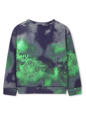 HUGO Bluza w kolorze granatowo-zielonym