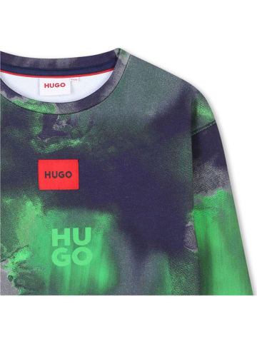 HUGO Bluza w kolorze granatowo-zielonym