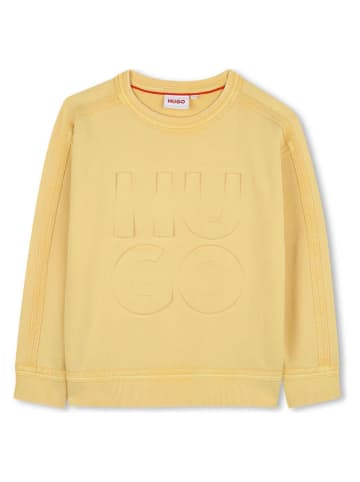 HUGO Bluza w kolorze żółtym