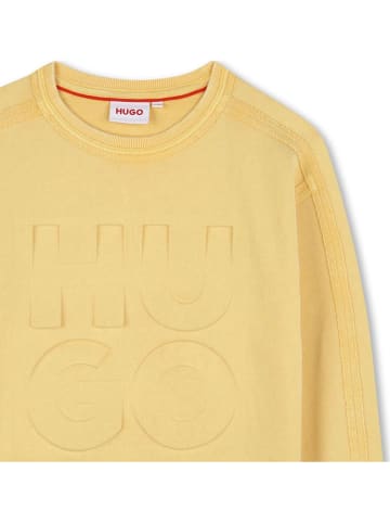 HUGO Sweatshirt in Gelb