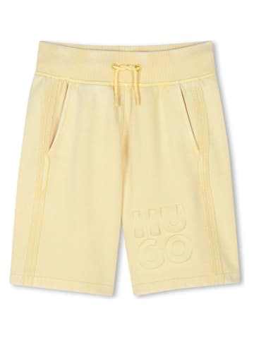 HUGO Sweatshorts in Gelb