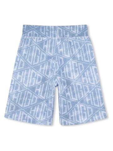 HUGO Sweatshort lichtblauw