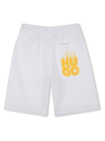 HUGO Szorty dresowe w kolorze białym
