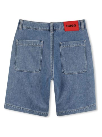HUGO Spijkershort blauw