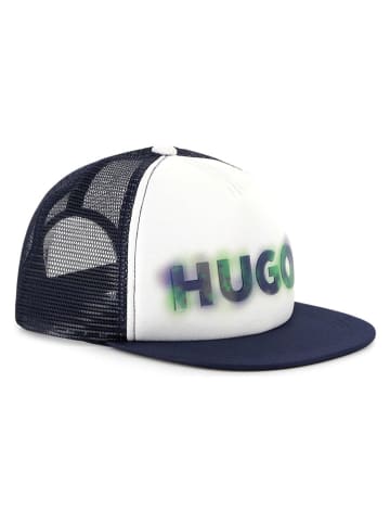 HUGO Czapka w kolorze granatowym