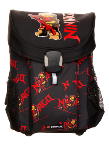 LEGO Schulranzen "LEGO Easy" in Schwarz/ Rot - (B)39 x (H)29 x (T)22 cm