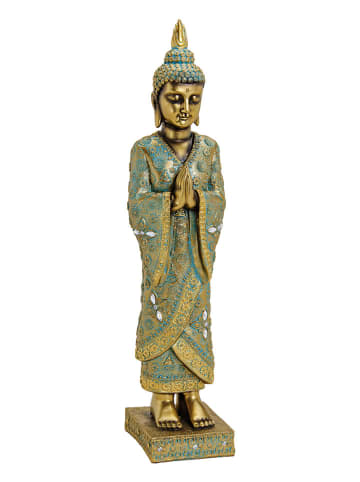 G. Wurm Figurka dekoracyjna "Buddha" w kolorze złotym - 13 x 55 x 13 cm