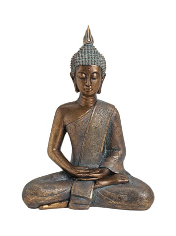 G. Wurm Decoratief figuur "Buddha" goudkleurig - (B)31 x (H)43 x (D)17 cm