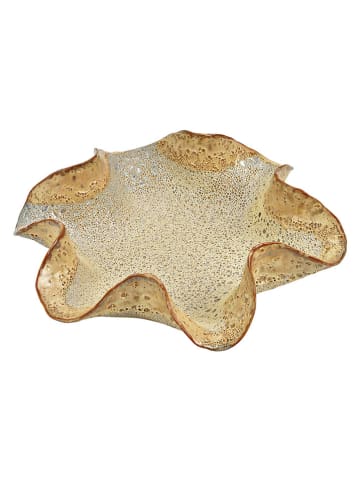 G. Wurm Decoratieve schaal beige - (B)24 x (H)6 cm