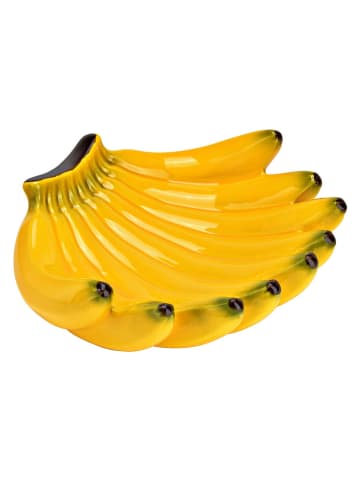 G. Wurm Decoratieve schaal geel - (B)23 x (H)7 cm