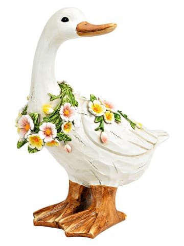G. Wurm Figurka dekoracyjna "Goose" w kolorze białym - 24 x 30 x 15 cm