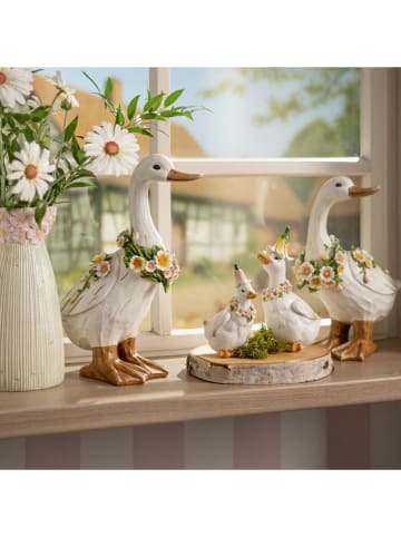 G. Wurm Decoratief figuur "Goose" wit - (B)24 x (H)30 x (D)15 cm