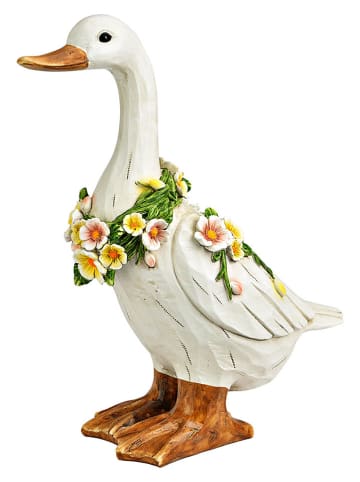 G. Wurm Figurka dekoracyjna "Goose" w kolorze białym - 12 x 33 x 28 cm