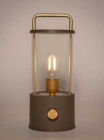 G. Wurm Lampion LED w kolorze szarobrązowym - wys. 25 x Ø 11 cm