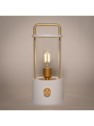 G. Wurm Led-lantaarn wit/goudkleurig - (B)11 x (H)25 cm