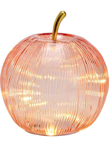 G. Wurm Dekoracja świetlna LED w kolorze jasnoróżowym - wys. 17 x Ø 16 cm