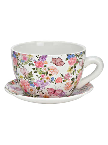 G. Wurm Bloempot meerkleurig - (H)14 cm - Ø 28 cm