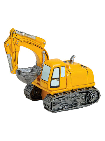 G. Wurm Spardose "Bagger" in Gelb - (B)18 x (H)16 x (T)11 cm