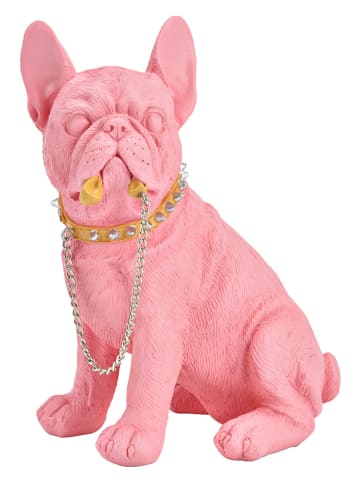 G. Wurm Decoratief figuur "Hund" lichtroze - (B)16 x (H)21 x (D)12 cm