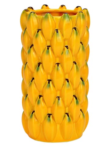 G. Wurm Vaas "Banana" geel - (H)22 x Ø 12 cm