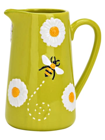 G. Wurm Wazon "Flowers and bees" w kolorze zielonym - 20 x 19 x 12 cm