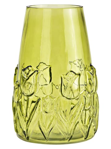 G. Wurm Wazon "Flower" w kolorze zielonym - wys. 22 x Ø 15 cm