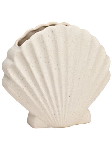 G. Wurm Vaas "Muschel" crème - (B)19 x (H)17 x (D)8 cm