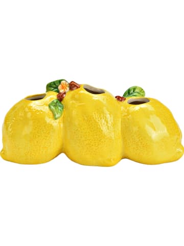 G. Wurm Vaas "Zitrone" geel - (B)24 x (H)10 x (D)9 cm
