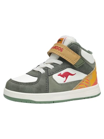 Kangaroos Sneakers "K-CPI Kalino Mid EV" in Weiß/ Gelb/ Grün