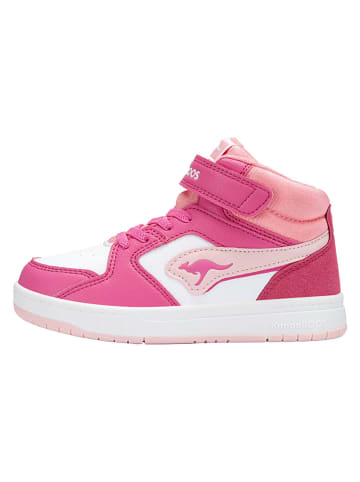Kangaroos Sneakersy "K-CP Hogan EV" w kolorze różowo-białym