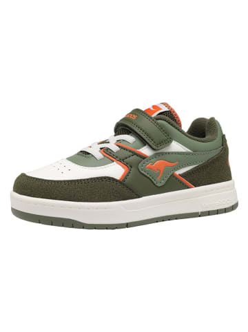 Kangaroos Sneakers "K-CP Bounder EV" in Khaki/ Weiß/ Orange